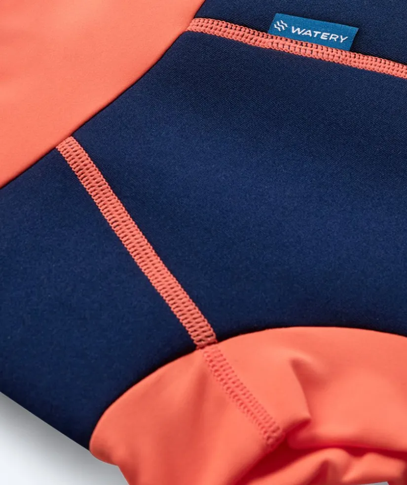 New Watery blebadebukser til børn - Neoprene Swim Nappy - Atlantic Orange