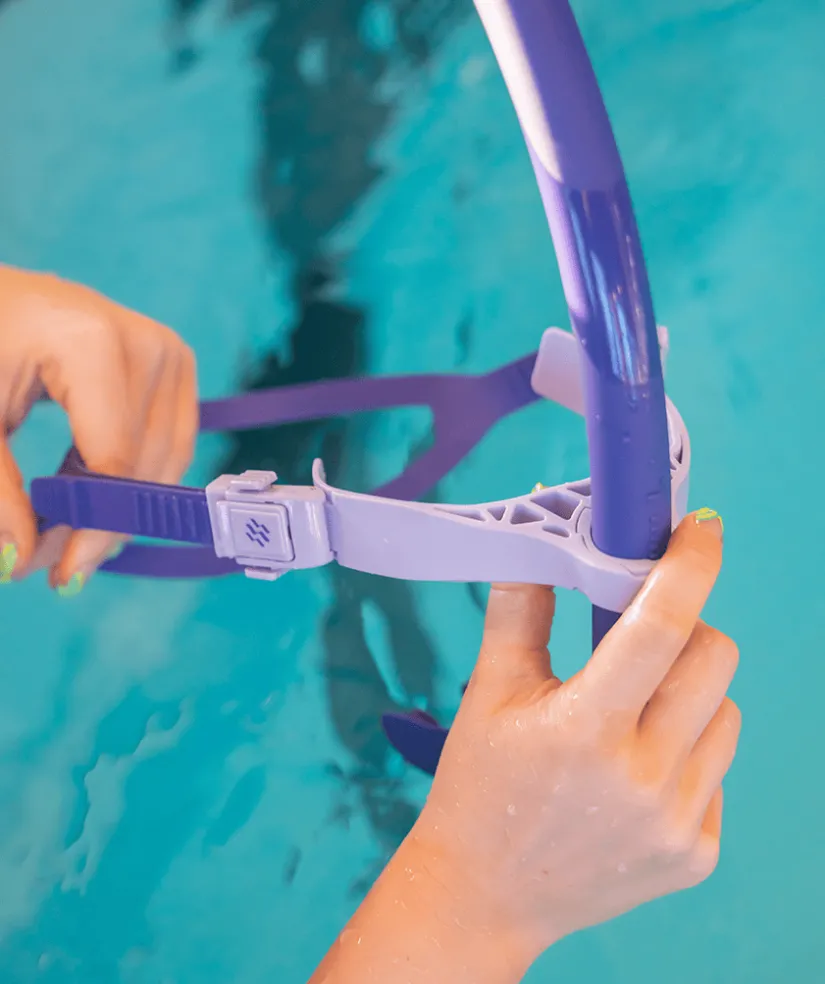 Online Watery centersnorkel til svømning - Phoenix Elite - Lilla