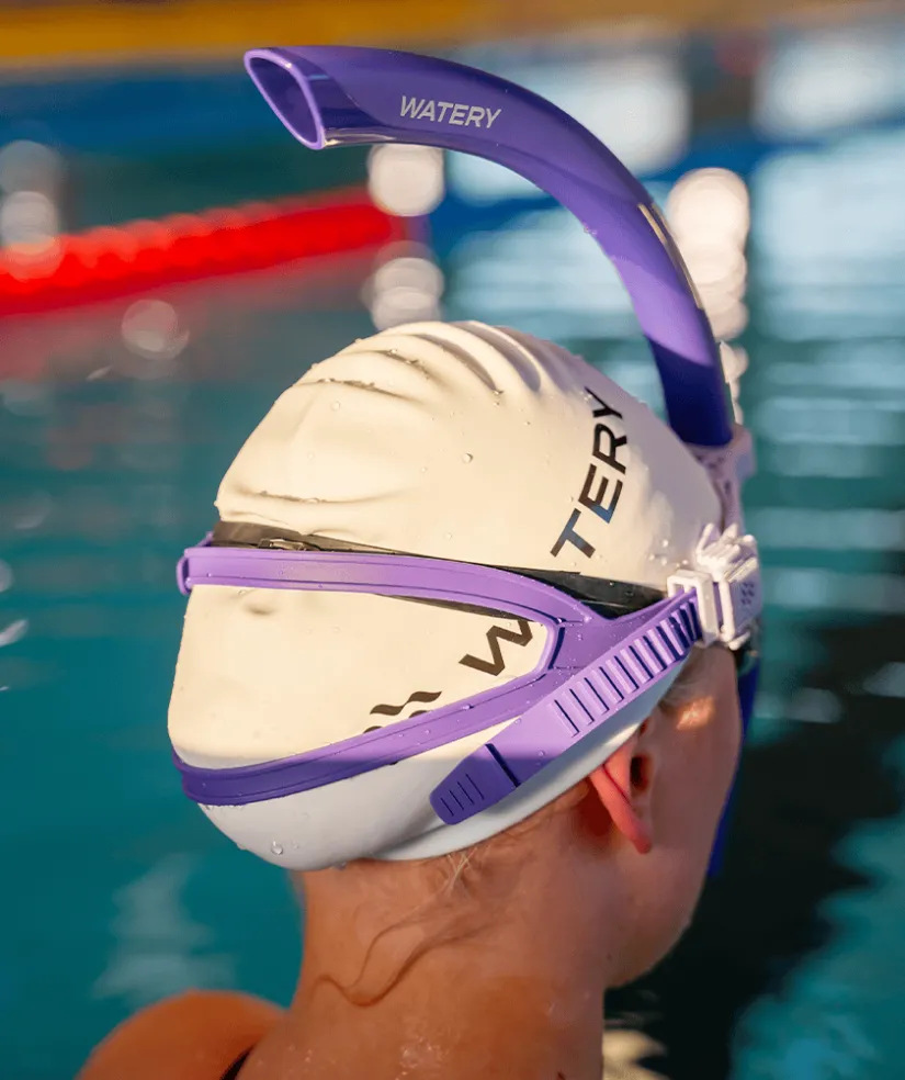 Online Watery centersnorkel til svømning - Phoenix Elite - Lilla