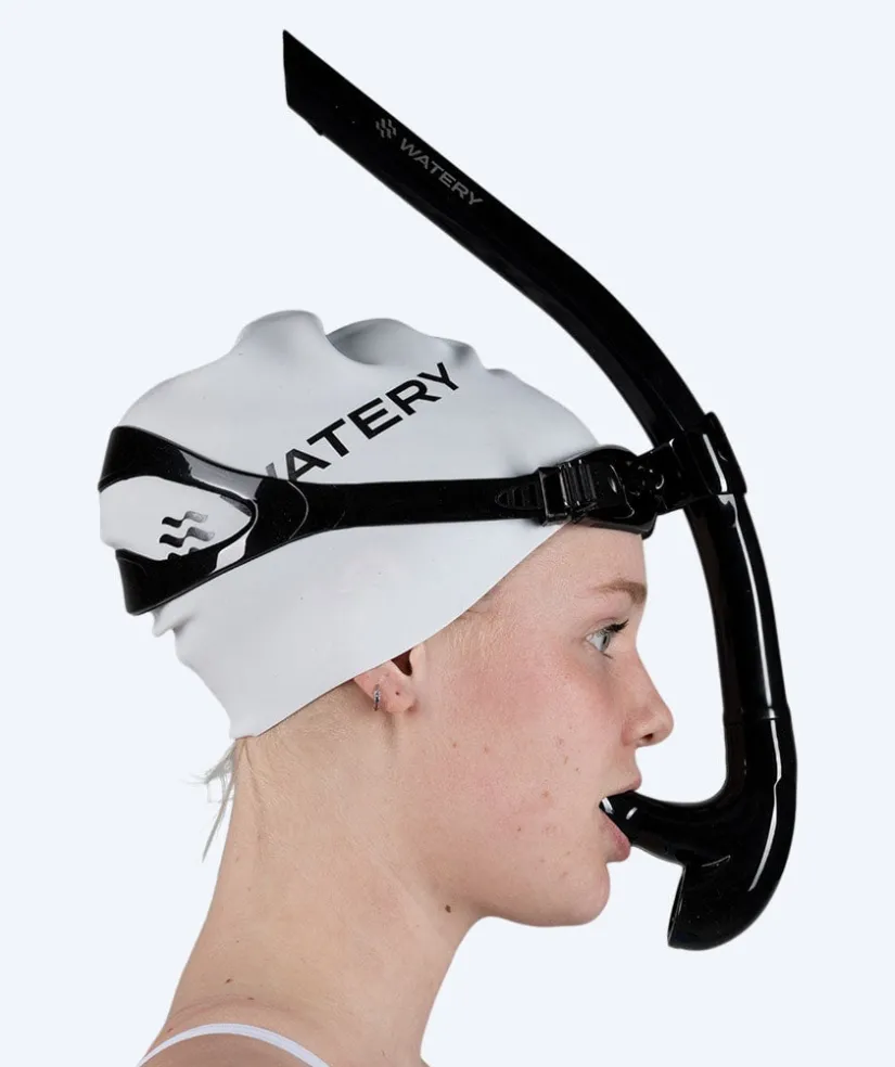 New Watery centersnorkel - Ultralight - Sort