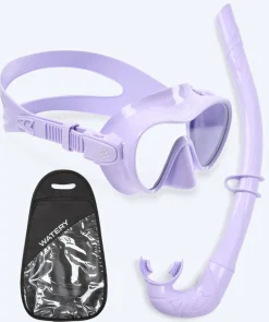 New Watery Combo snorkelsæt til børn - Cliff - Lilla
