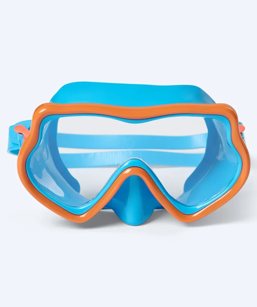 Online Watery Combo snorkelsæt til børn (4-10) - Pulina - Blå/orange