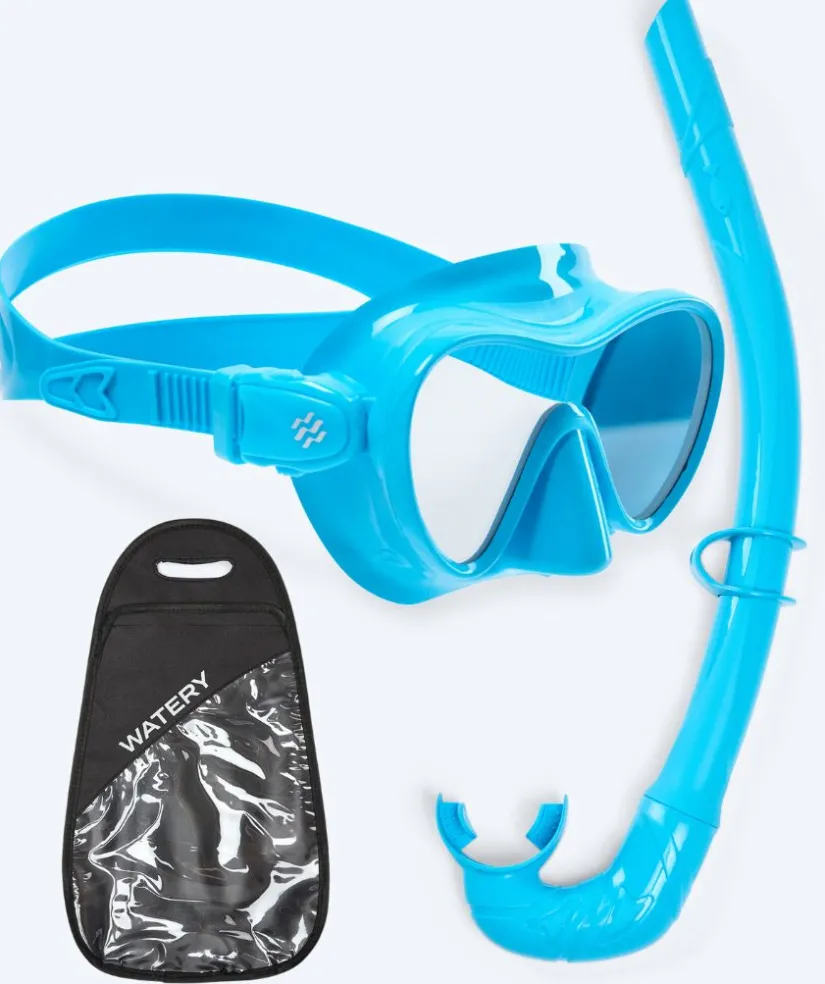 Discount Watery Combo snorkelsæt til børn - Cliff - Lyseblå