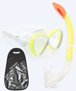 Sale Watery Combo snorkelsæt til børn - Triton Semi-dry - Gul