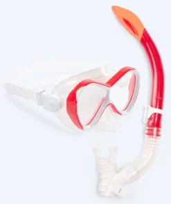 Hot Watery Combo snorkelsæt til børn - Triton Semi-dry - Rød