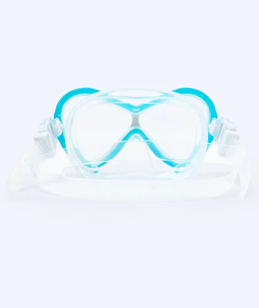 Best Watery Combo snorkelsæt til børn - Triton Full-dry - Lyseblå