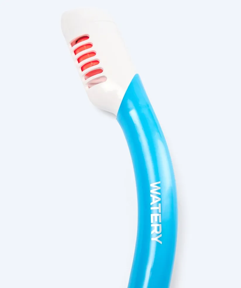 Best Watery Combo snorkelsæt til børn - Triton Full-dry - Lyseblå