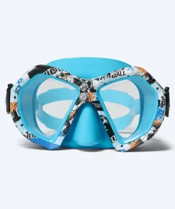 Clearance Watery Combo snorkelsæt til junior (8-15) - Riku Camo - Blå