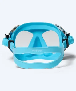 Clearance Watery Combo snorkelsæt til junior (8-15) - Riku Camo - Blå