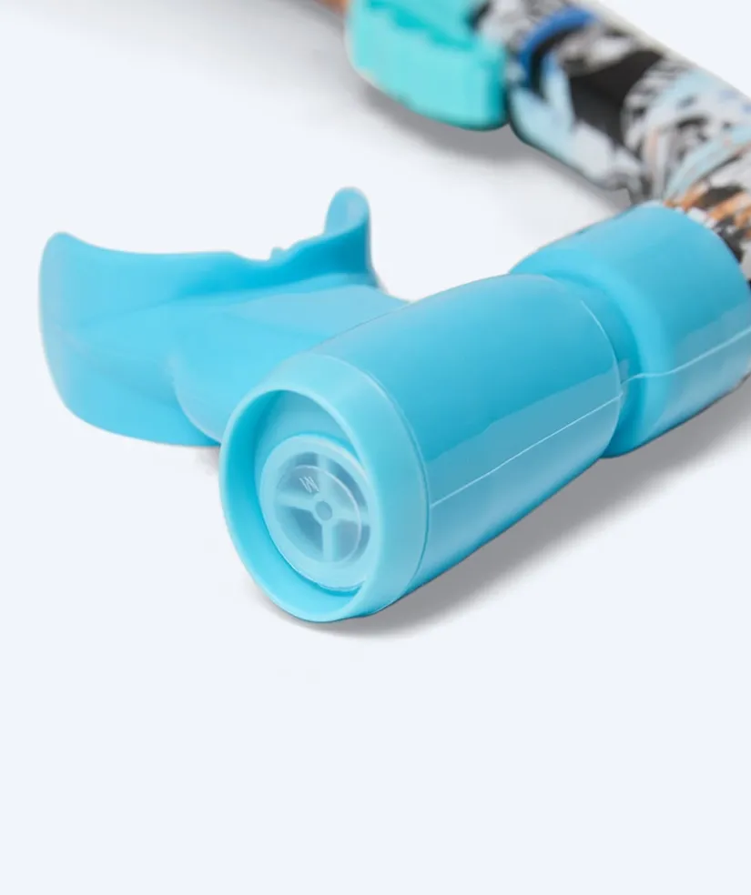 Clearance Watery Combo snorkelsæt til junior (8-15) - Riku Camo - Blå