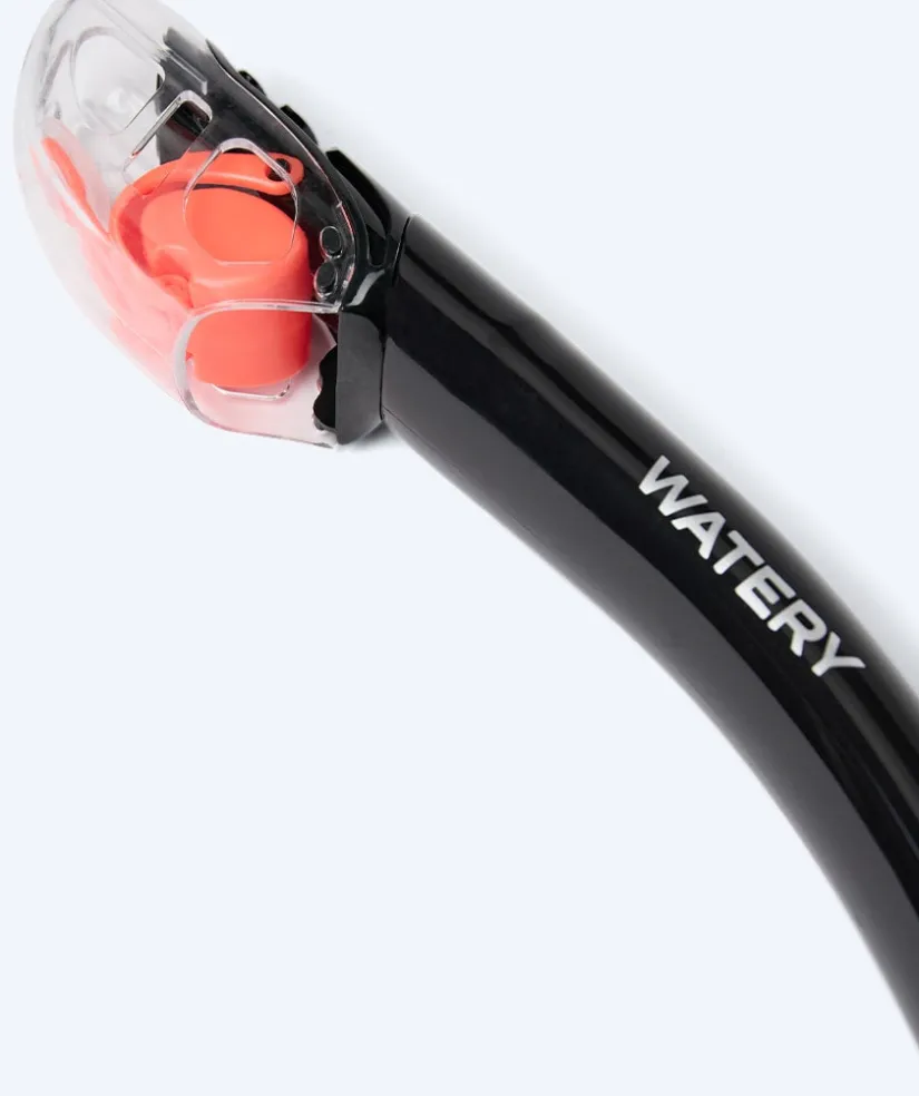 Online Watery Combo snorkelsæt til voksne - Hudson Full-dry - Sort