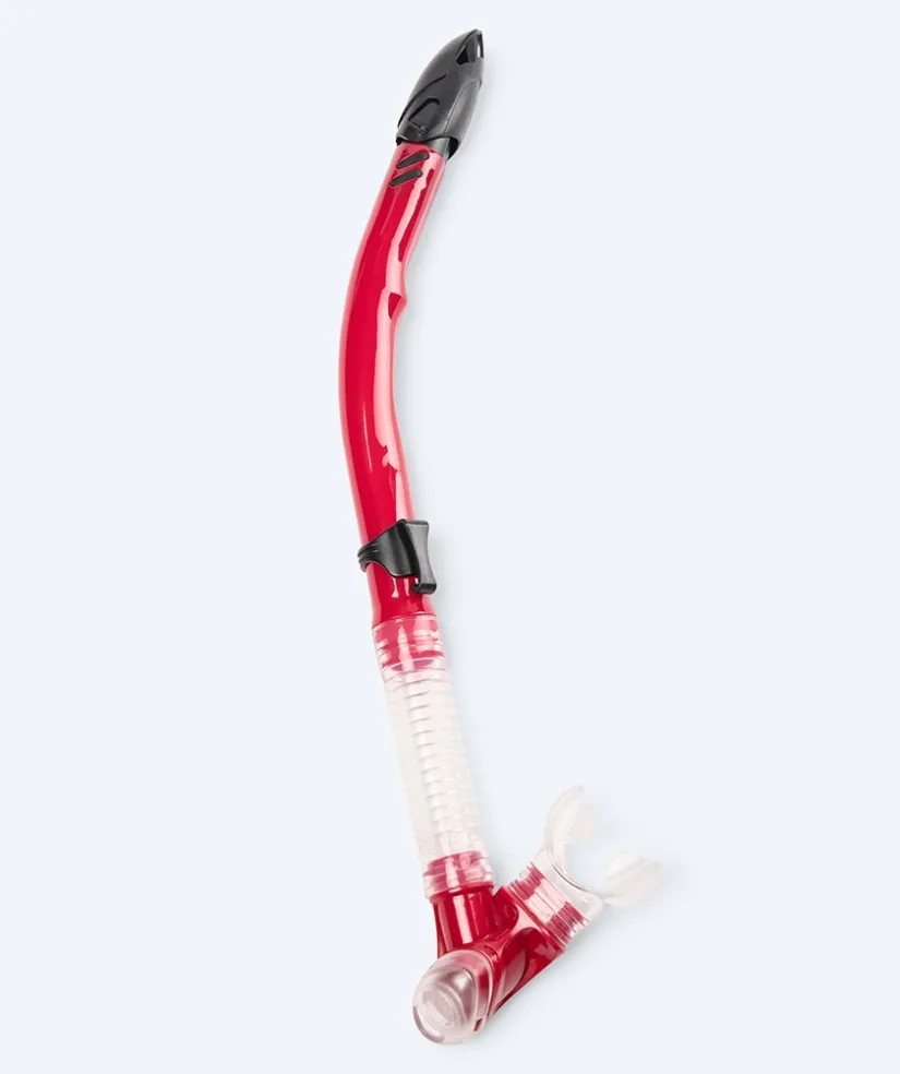 Clearance Watery Combo snorkelsæt til voksne - Hudson Semi-Dry - Rød