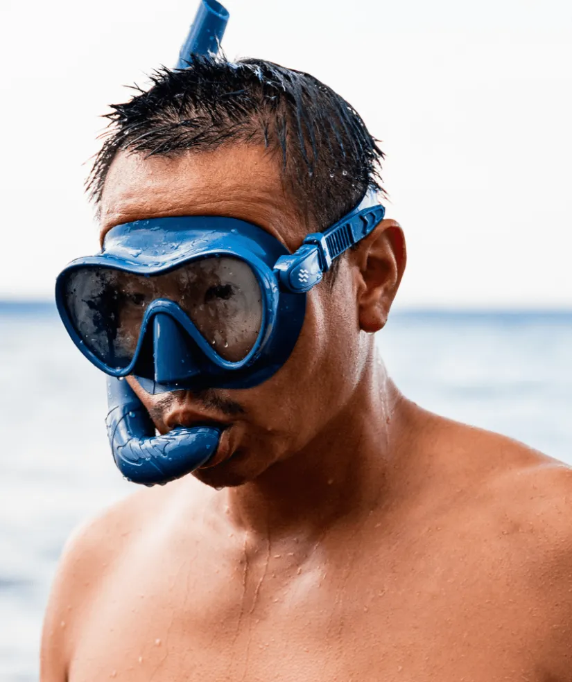 New Watery Combo snorkelsæt til voksne - Cliff - Hvid