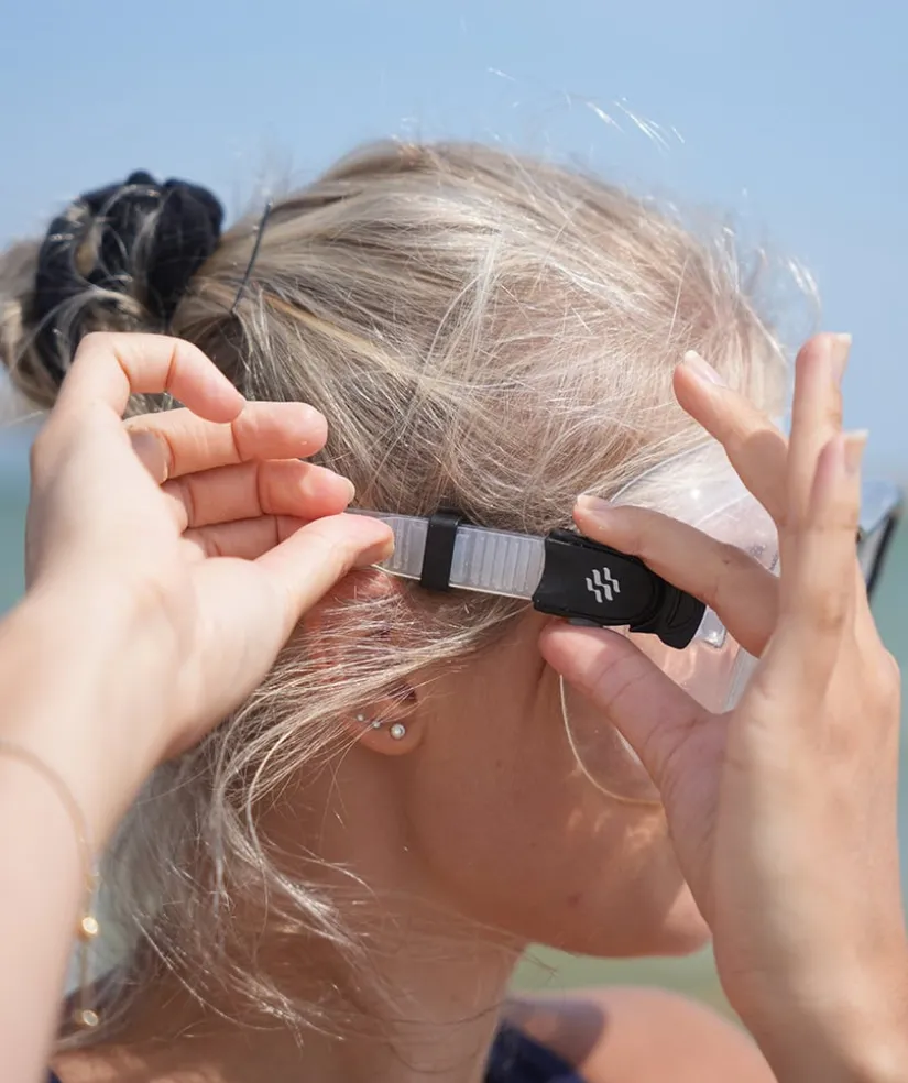Sale Watery Combo snorkelsæt til voksne (fra 15 år) - Nebula - Sort