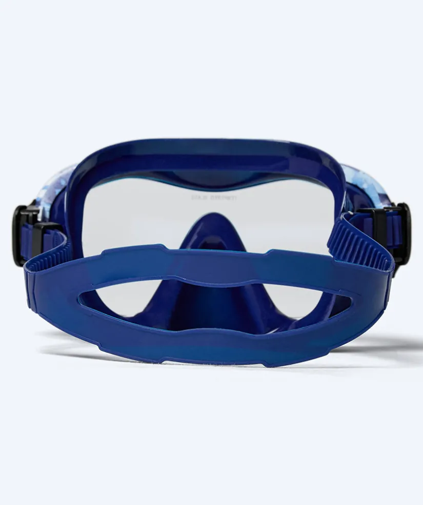 Clearance Watery Combo snorkelsæt til voksne - Rudder Camo - Mørkeblå