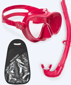 Sale Watery Combo snorkelsæt til voksne - Cliff - Rød