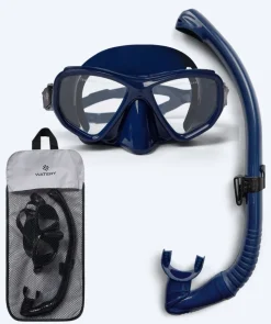 Online Watery Combo snorkelsæt til voksne (fra 15 år) - Fenton Pro - Mørkeblå