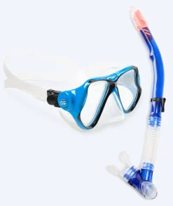 Clearance Watery Combo snorkelsæt til voksne - Hudson Semi-Dry - Blå