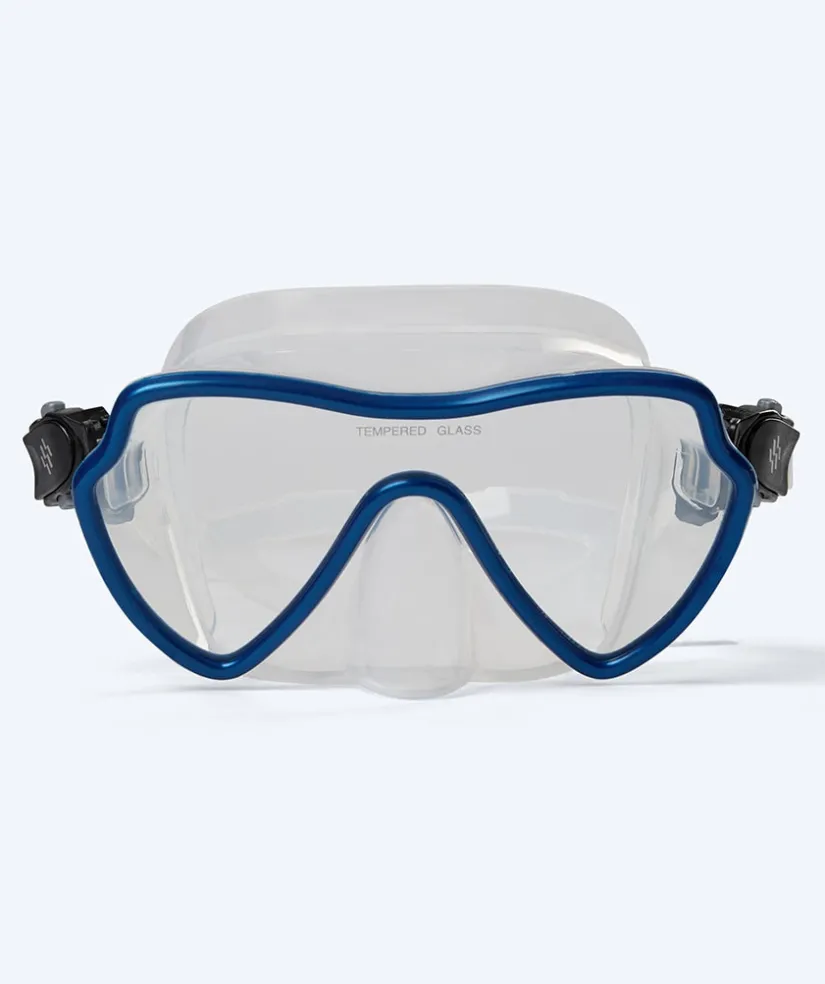 Online Watery Combo snorkelsæt til voksne (fra 15 år) - Fraser/Coast - Blå/mørkeblå