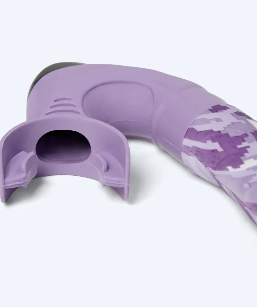 Online Watery Combo snorkelsæt til voksne - Rudder Camo - Lilla