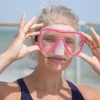 Watery Combo snorkelsæt til voksne (fra 15 år) - Coast - Rød/klar