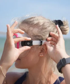 Watery Combo snorkelsæt til voksne (fra 15 år) - Coast - Rød/klar