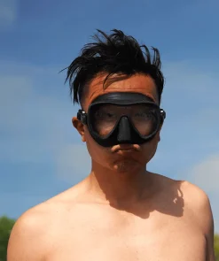 Watery Combo snorkelsæt til voksne (fra 15 år) - Coast - Rød/klar