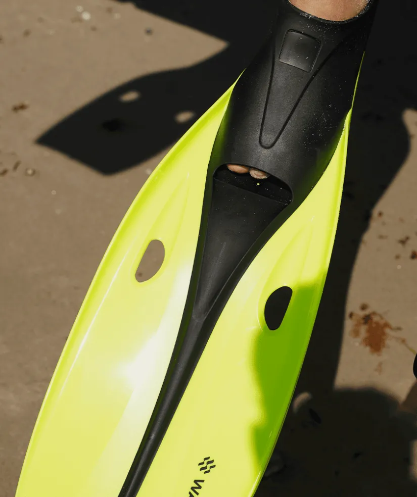 Discount Watery dykkerfødder til junior/voksne (33-46) - Breeve Longtail - Sort/grøn