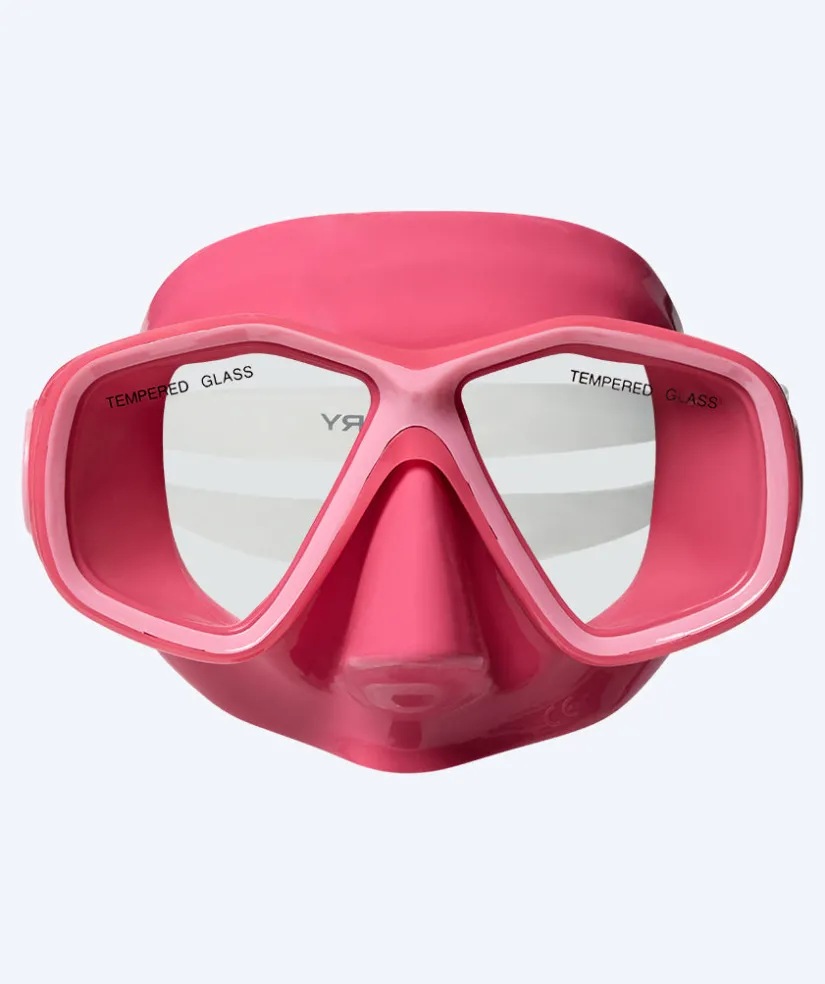 Clearance Watery dykkermaske til børn (4-10) - Tropical - Pink