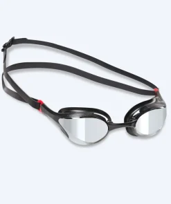 Clearance Watery Elite svømmebrille - Murphy Mirror - Sort/sølv