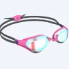Watery Elite svømmebrille - Rattle Pro Mirror - Pink/rød