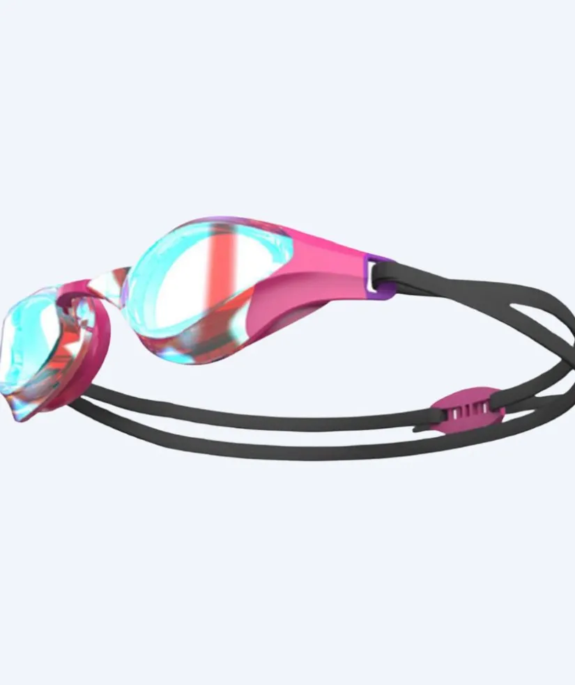 Watery Elite svømmebrille - Rattle Pro Mirror - Pink/rød