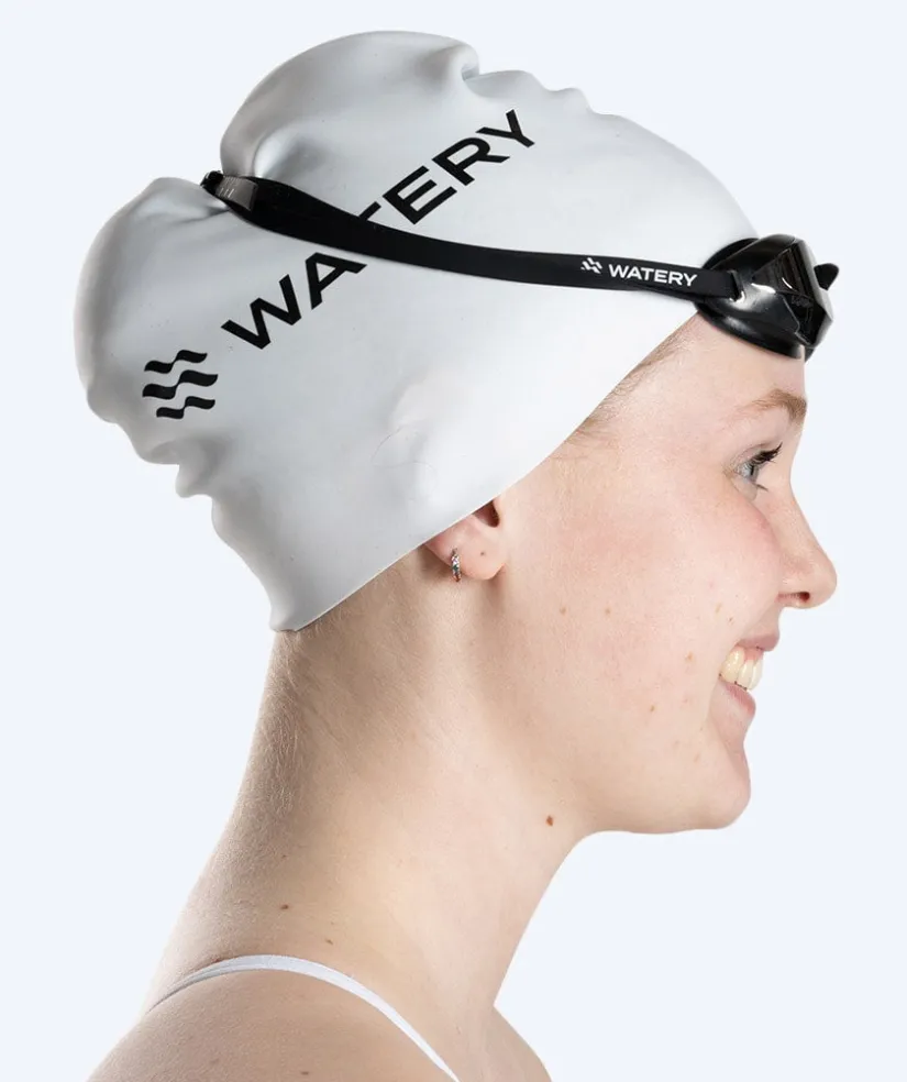 Sale Watery Elite svømmebriller - Poseidon Ultra Mirror - Sort/sølv