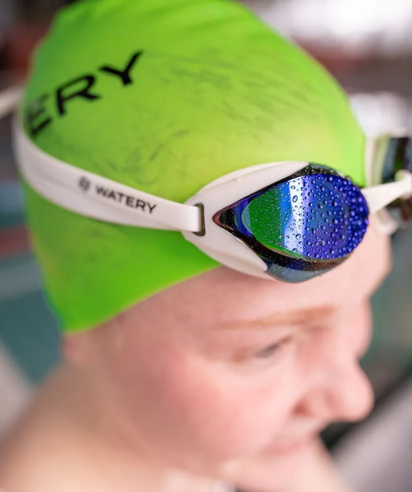 Sale Watery Elite svømmebriller - Poseidon Ultra Mirror - Sort/sølv