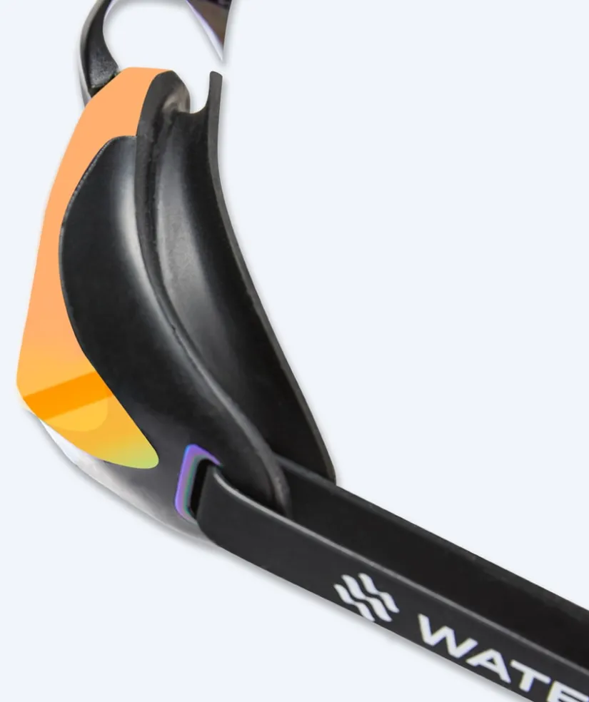 Discount Watery Elite svømmebriller - Poseidon Ultra Mirror - Sort/guld