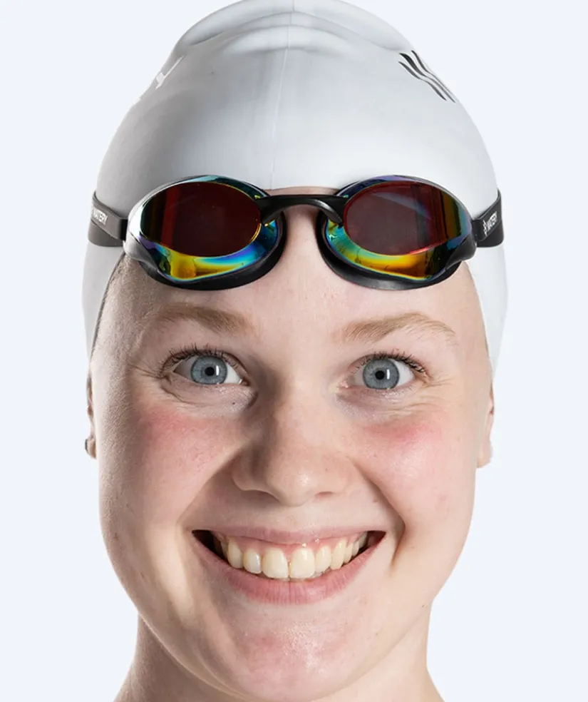 Discount Watery Elite svømmebriller - Poseidon Ultra Mirror - Sort/guld