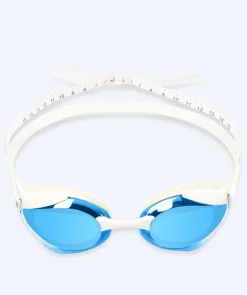 Discount Watery Elite svømmebriller - Poseidon Ultra Mirror - Hvid/blå