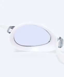 New Watery Elite svømmebriller - Poseidon Mirror - Hvid/guld