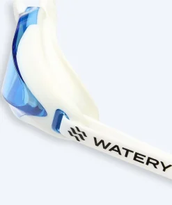 Best Watery Elite svømmebriller - Poseidon Ultra - Hvid/blå