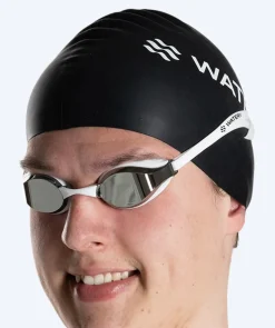 Outlet Watery Elite svømmebriller - Poseidon Mirror - Hvid/sølv