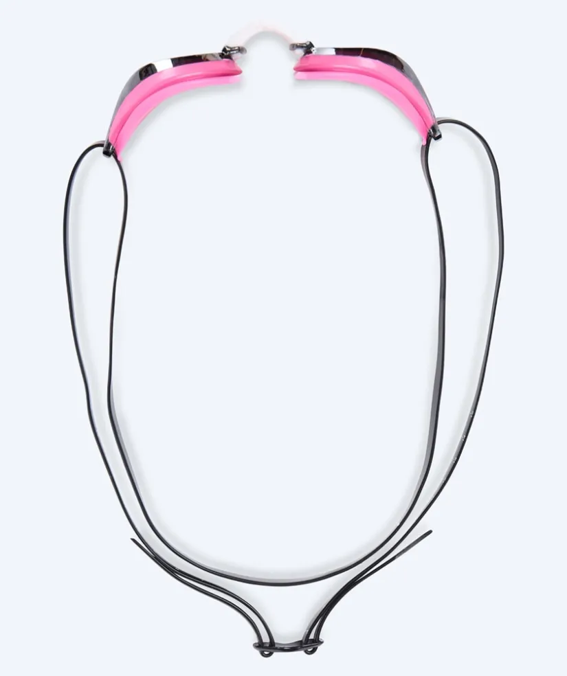 New Watery Elite svømmebriller - Poseidon Mirror - Pink/sølv