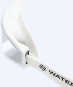 Best Watery Elite svømmebriller - Storm Racer Mirror - Hvid/sølv
