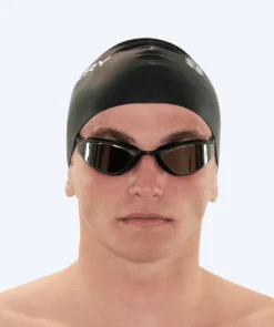 Outlet Watery Elite svømmebriller - Storm Racer Mirror - Sort/sølv