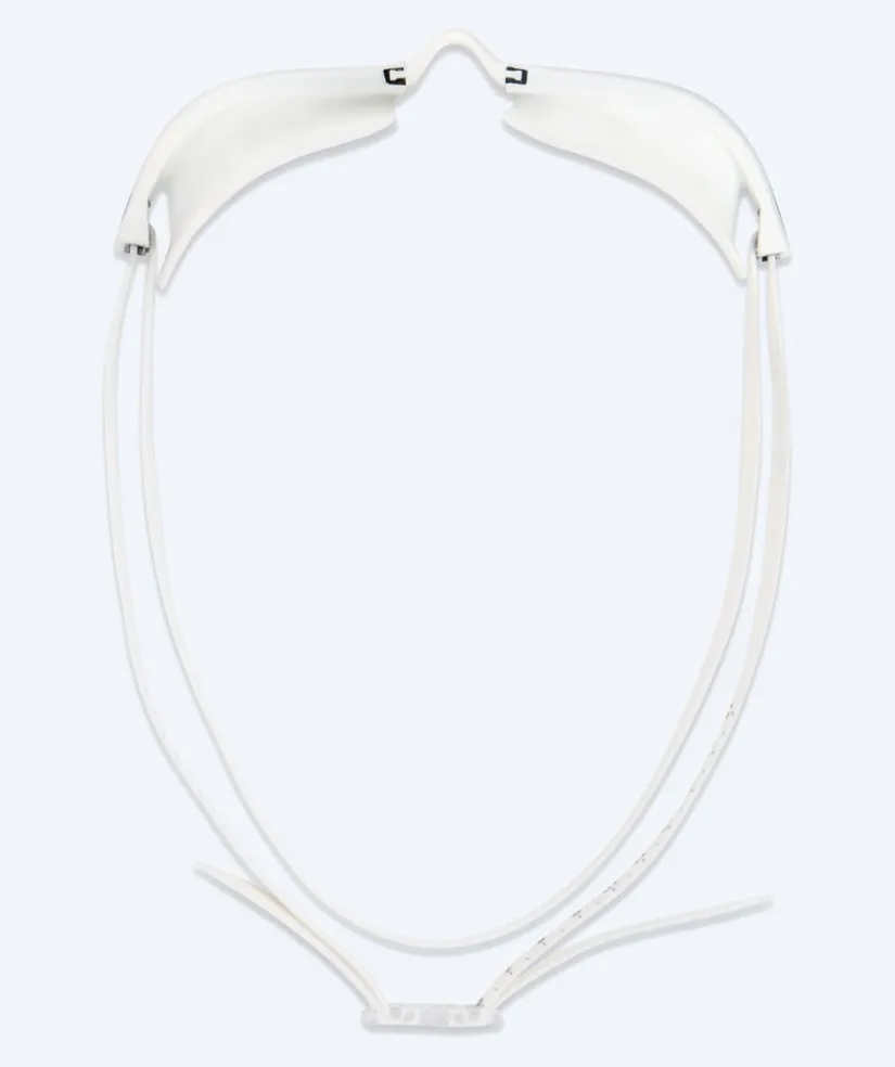 Clearance Watery Elite svømmebriller - Storm Racer Mirror - Hvid/blå