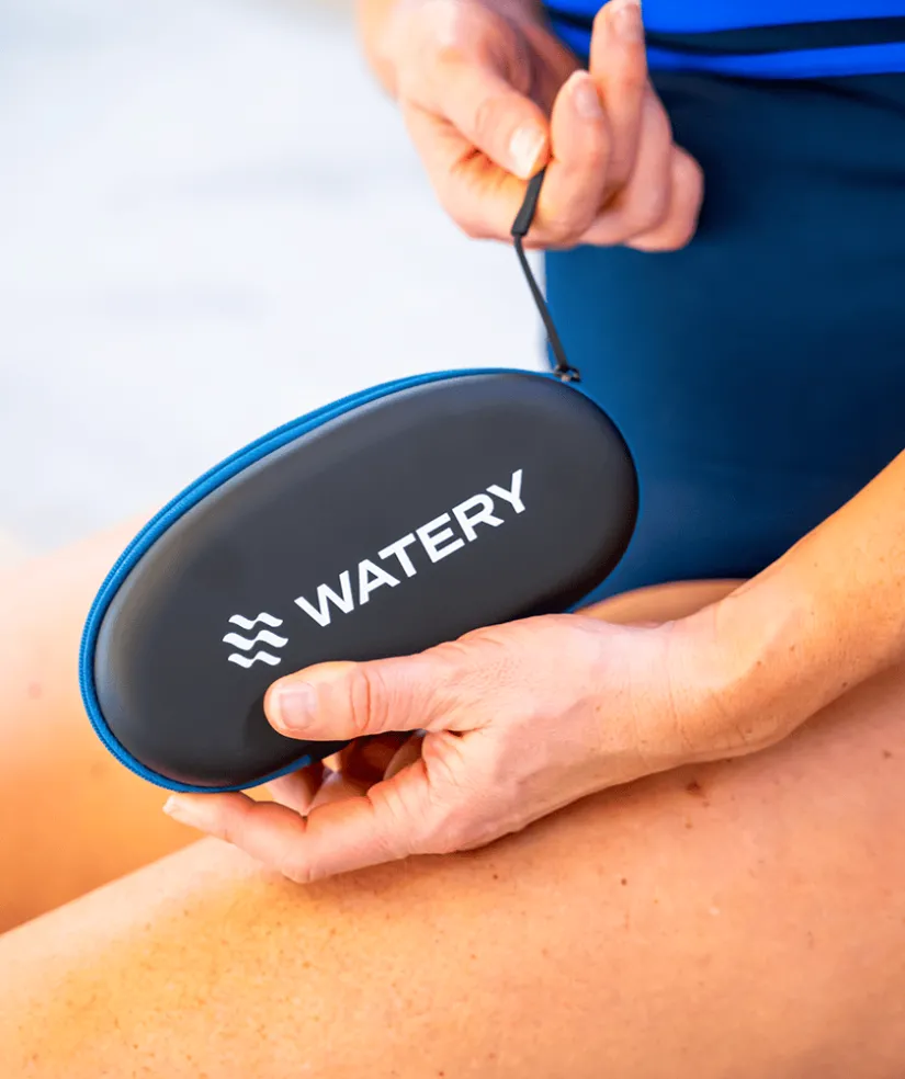 Clearance Watery etui til svømmebriller - Active - Mørkeblå
