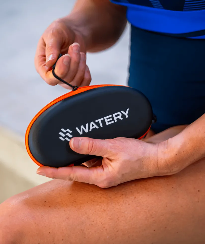 Watery etui til svømmebriller - Active - Orange