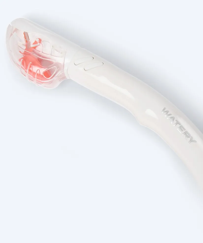 Discount Watery full-dry snorkel til voksne - Hudson - Hvid