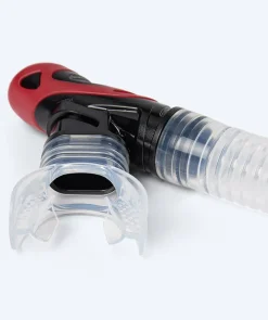 Watery full-dry snorkel til voksne - Hudson - Rød