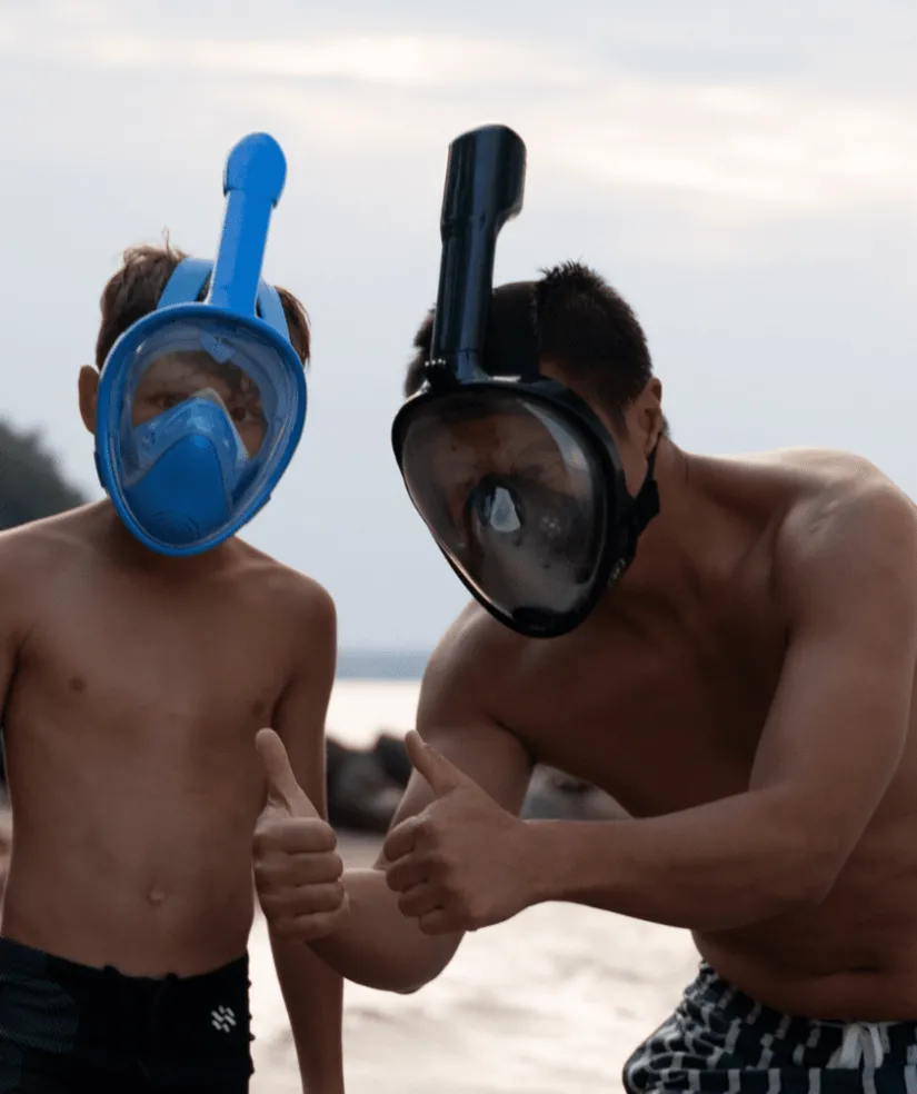 Discount Watery fullface dykkermaske til voksne - Oxygen - Sort