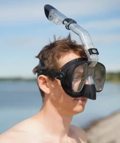 Watery fullface dykkermaske til voksne - Pearl - Sort